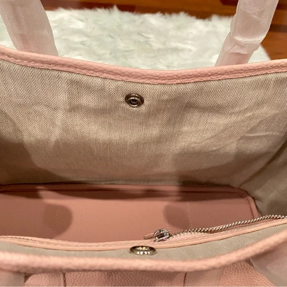 Pink 36CM Togo leather Top handle Graden Party genius leather Satchel bag - Picture 15 of 15